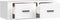 vidaXL - Tv-hangmeubel - 80x36x25 - cm - bewerkt - hout - wit