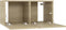 vidaXL - Tv-hangmeubelen - 2 - st - 60x30x30 - cm - sonoma - eikenkleurig