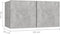 vidaXL - Tv-hangmeubelen - 3 - st - 60x30x30 - cm - betongrijs