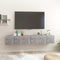vidaXL - Tv-hangmeubelen - 3 - st - 60x30x30 - cm - betongrijs