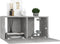 vidaXL - Tv-hangmeubelen - 3 - st - 60x30x30 - cm - betongrijs
