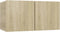 vidaXL - Tv-hangmeubelen - 3 - st - 60x30x30 - cm - sonoma - eikenkleurig