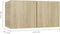 vidaXL - Tv-hangmeubelen - 3 - st - 60x30x30 - cm - sonoma - eikenkleurig