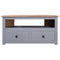 vidaXL - Tv-hoekkast - Panama - Range - 93x49x49 - cm - massief - grenenhout - grijs
