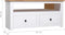 vidaXL - Tv-hoekkast - Panama - Range - 93x49x49 - cm - massief - grenenhout - wit
