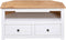 vidaXL - Tv-hoekkast - Panama - Range - 93x49x49 - cm - massief - grenenhout - wit