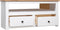 vidaXL - Tv-hoekkast - Panama - Range - 93x49x49 - cm - massief - grenenhout - wit