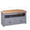 vidaXL - Tv-hoekkast - Panama - Range - 93x49x49 - cm - massief - grenenhout - grijs