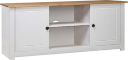 vidaXL - Tv-kast - Panama - Range - 120x40x50 - cm - massief - grenenhout - wit