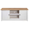 vidaXL - Tv-kast - Panama - Range - 120x40x50 - cm - massief - grenenhout - wit