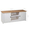 vidaXL - Tv-kast - Panama - Range - 120x40x50 - cm - massief - grenenhout - wit