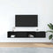vidaXL - Tv-kasten - 2 - st - 80x31x25,5 - cm - spaanplaat - zwart - eikenkleurig