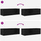 vidaXL - Tv-kasten - 2 - st - 80x31x25,5 - cm - spaanplaat - zwart - eikenkleurig