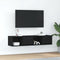 vidaXL - Tv-kasten - 60x31x25,5 - cm - spaanplaat - zwart - eikenkleurig