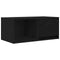 vidaXL - Tv-kasten - 60x31x25,5 - cm - spaanplaat - zwart - eikenkleurig