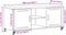 vidaXL - Tv-meubel - 100,5x39x43,5 - cm - staal - antracietkleurig