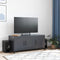 vidaXL - Tv-meubel - 100,5x39x43,5 - cm - staal - antracietkleurig
