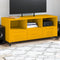 vidaXL - Tv-meubel - 100,5x39x43,5 - cm - staal - mosterdgeel