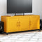 vidaXL - Tv-meubel - 100,5x39x43,5 - cm - staal - mosterdgeel