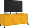vidaXL - Tv-meubel - 100,5x39x43,5 - cm - staal - mosterdgeel