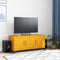 vidaXL - Tv-meubel - 100,5x39x43,5 - cm - staal - mosterdgeel
