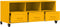 vidaXL - Tv-meubel - 100,5x39x43,5 - cm - staal - mosterdgeel