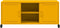 vidaXL - Tv-meubel - 100,5x39x43,5 - cm - staal - mosterdgeel