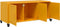 vidaXL - Tv-meubel - 100,5x39x43,5 - cm - staal - mosterdgeel