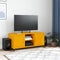 vidaXL - Tv-meubel - 100,5x39x43,5 - cm - staal - mosterdgeel