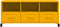 vidaXL - Tv-meubel - 100,5x39x43,5 - cm - staal - mosterdgeel