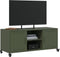 vidaXL - Tv-meubel - 100,5x39x43,5 - cm - staal - olijfgroen