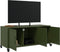 vidaXL - Tv-meubel - 100,5x39x43,5 - cm - staal - olijfgroen
