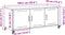 vidaXL - Tv-meubel - 100,5x39x43,5 - cm - staal - olijfgroen