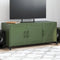 vidaXL - Tv-meubel - 100,5x39x43,5 - cm - staal - olijfgroen