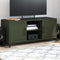 vidaXL - Tv-meubel - 100,5x39x43,5 - cm - staal - olijfgroen