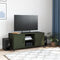 vidaXL - Tv-meubel - 100,5x39x43,5 - cm - staal - olijfgroen