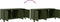 vidaXL - Tv-meubel - 100,5x39x43,5 - cm - staal - olijfgroen