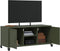 vidaXL - Tv-meubel - 100,5x39x43,5 - cm - staal - olijfgroen