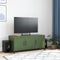 vidaXL - Tv-meubel - 100,5x39x43,5 - cm - staal - olijfgroen