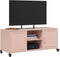 vidaXL - Tv-meubel - 100,5x39x43,5 - cm - staal - roze