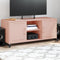 vidaXL - Tv-meubel - 100,5x39x43,5 - cm - staal - roze
