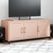 vidaXL - Tv-meubel - 100,5x39x43,5 - cm - staal - roze