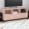 vidaXL - Tv-meubel - 100,5x39x43,5 - cm - staal - roze