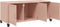 vidaXL - Tv-meubel - 100,5x39x43,5 - cm - staal - roze