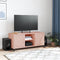 vidaXL - Tv-meubel - 100,5x39x43,5 - cm - staal - roze