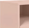vidaXL - Tv-meubel - 100,5x39x43,5 - cm - staal - roze