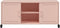 vidaXL - Tv-meubel - 100,5x39x43,5 - cm - staal - roze