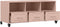 vidaXL - Tv-meubel - 100,5x39x43,5 - cm - staal - roze
