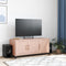 vidaXL - Tv-meubel - 100,5x39x43,5 - cm - staal - roze