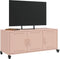 vidaXL - Tv-meubel - 100,5x39x43,5 - cm - staal - roze